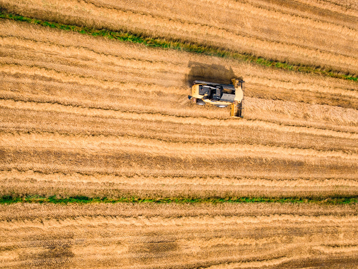 farming equipment in field